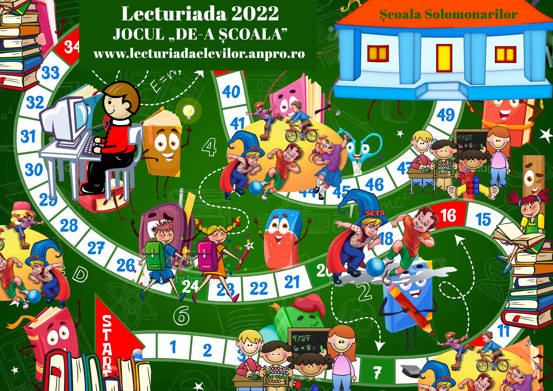 Lecturiada elevilor 2022. JOCUL „DE-A ȘCOALA”